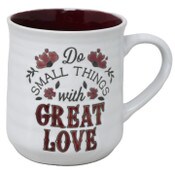 Wholesale - 18oz SPECKLE MAROON SMALL THINGS GREAT LOVE MUG, UPC: 840104998960
